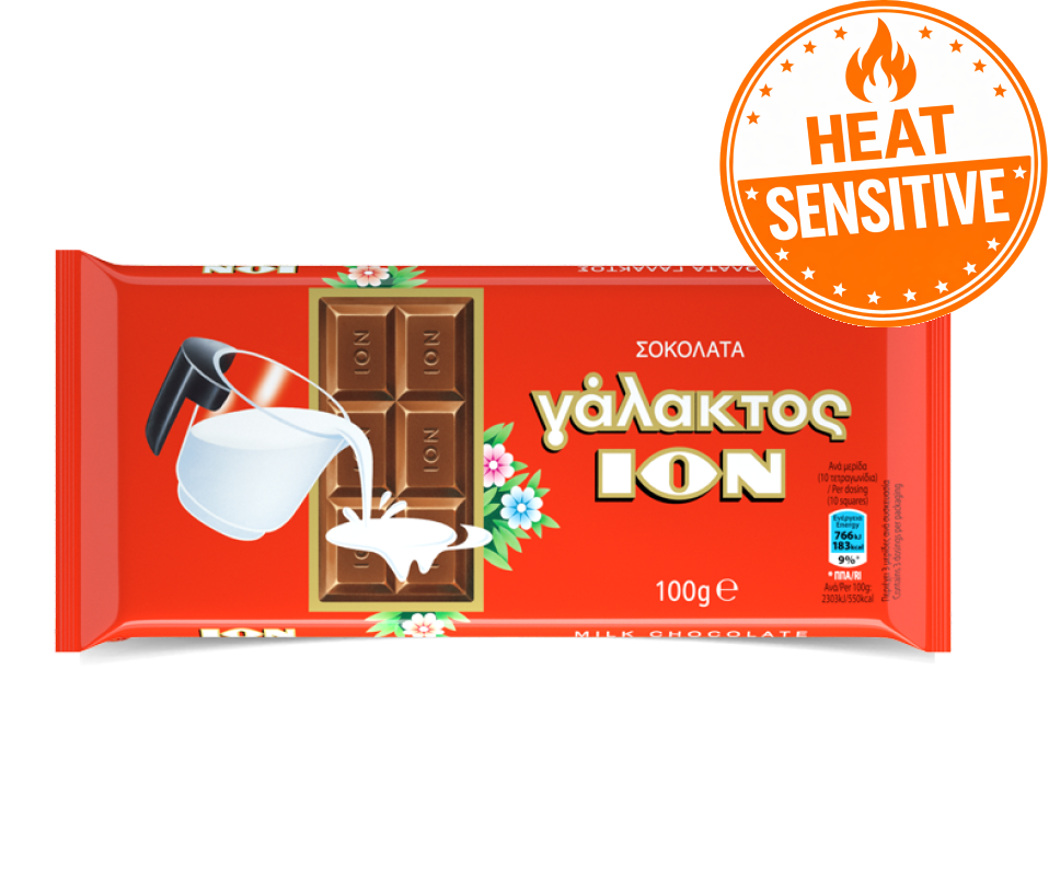 ION MILK CHOCOLATE BARS 100g