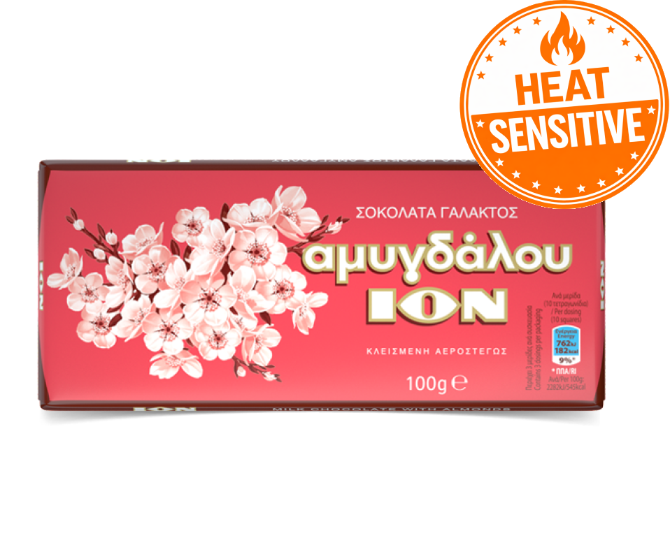 ION MILK CHOCOLATE BARS 100g