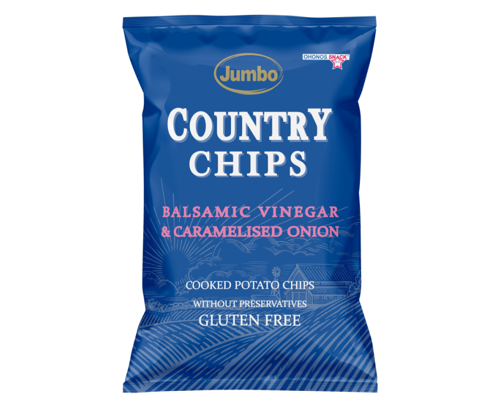 JUMBO COUNTRY CHIPS BALSAMIC VINEGAR & CARAMELIZED ONION 150g