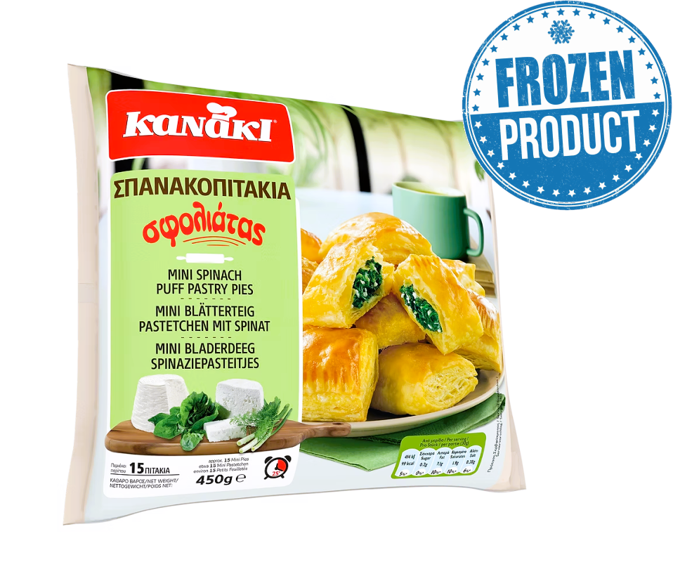 KANAKI MINI PUFF PASTRY SPINACH PIES 450g