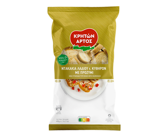 KRITON ARTOS MINI SOURDOUGH RUSKS WITH OLIVE OIL 400g
