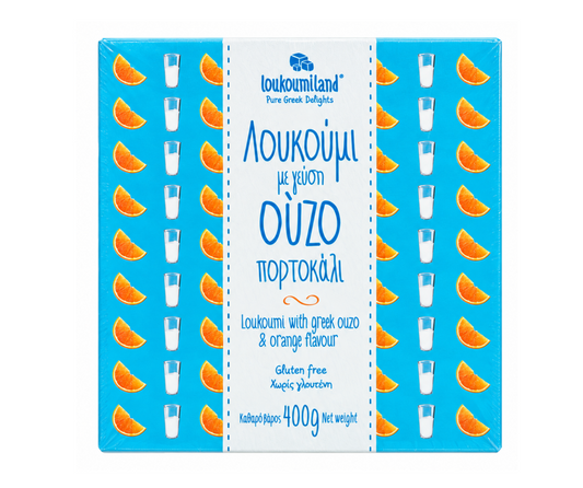 LOUKOUMILAND LOUKOUMI OUZO & ORANGE 400g