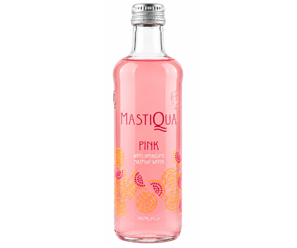 MASTIQUA SPARKLING PINK GRAPEFRUIT MASTICHA WATER 330ml