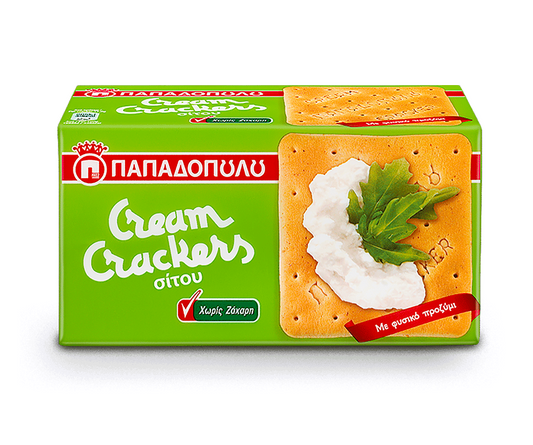 PAPADOPOULOU CREAM CRACKERS SUGAR-FREE 165g