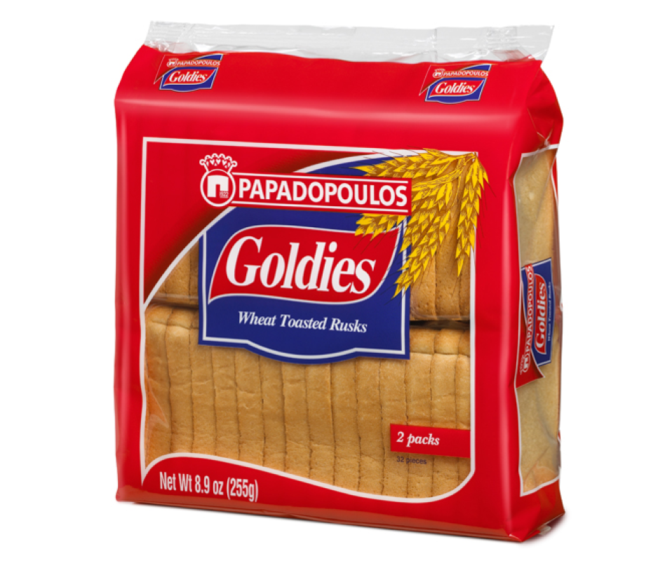 PAPADOPOULOU GOLDIES WHEAT TOAST RUSKS 255g