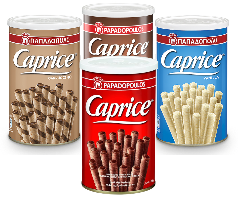 PAPADOPOULOU CAPRICE WAFER ROLLS 250g