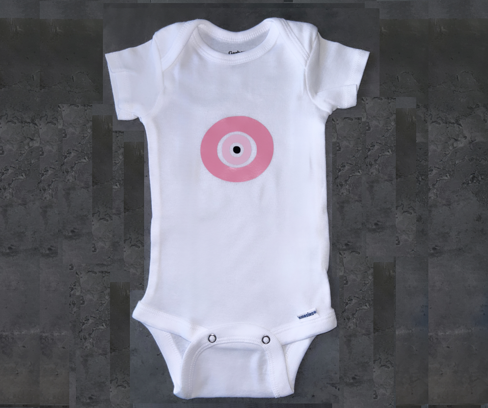 PINK EVIL EYE ONESIE