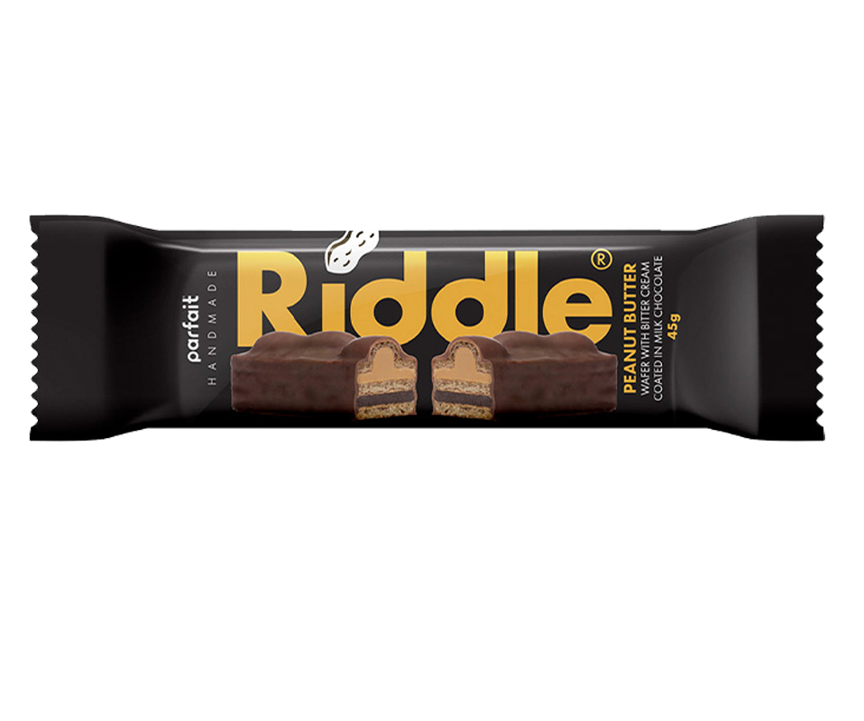 RIDDLE PEANUT BUTTER WAFER BARS 45g