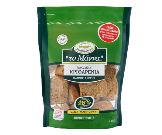 THE MANNA SMALL CRETAN BARLEY RUSKS 300g