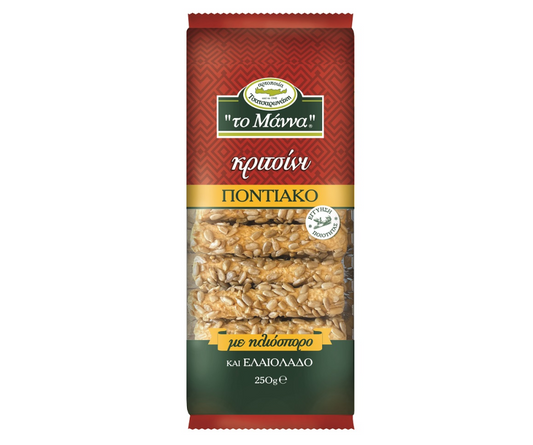 THE MANNA PONTIAN BREADSTICKS WITH SUNFLOWER SEEDS 250g