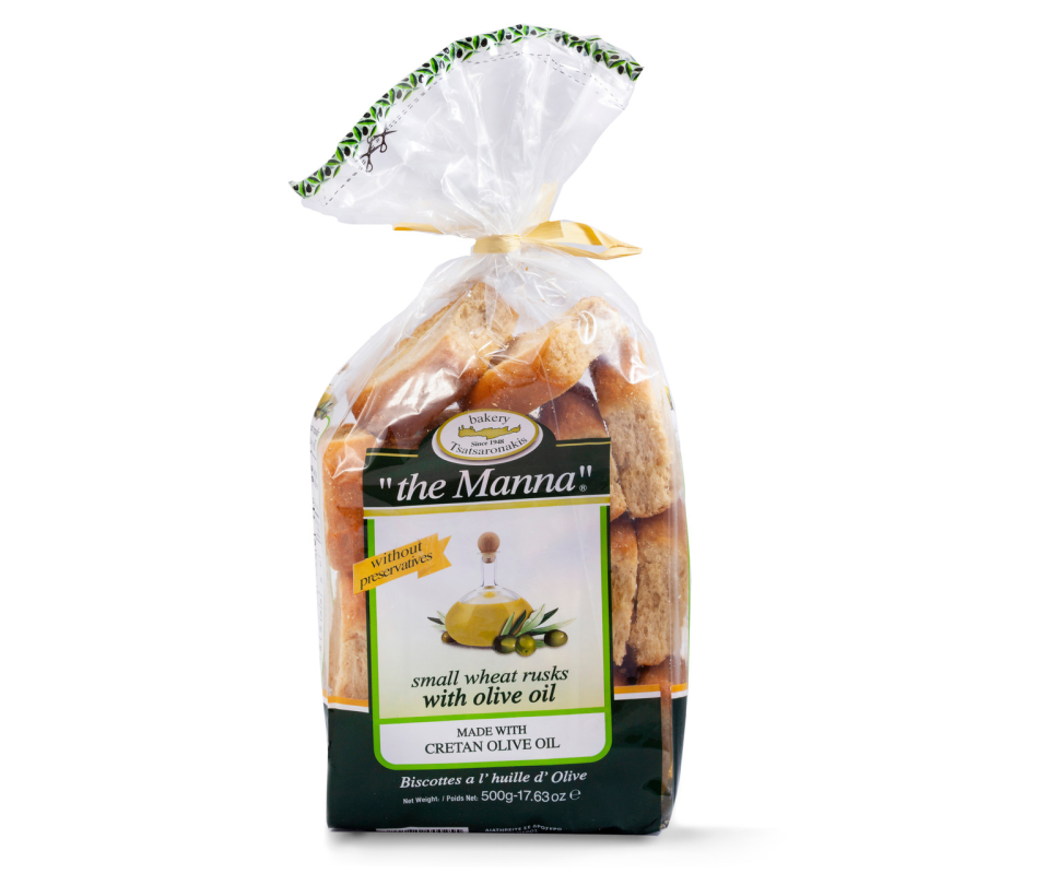 THE MANNA SMALL WHEAT RUSKS WITH OLIVE OIL 500g