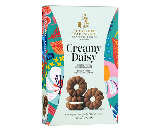 TSOUNGARI CREAMY DAISY BISCUITS WITH VANILLA CREAM 170g