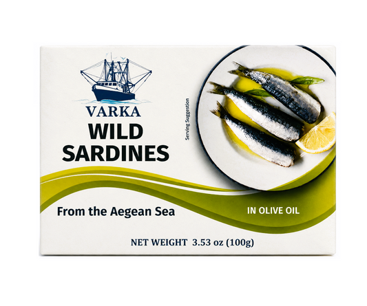 VARKA WILD SARDINES IN OLIVE OIL 100g