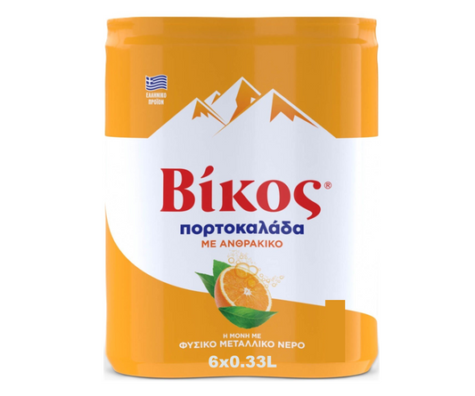 VIKOS ORANGEADE SODA 6-PACK/330ml