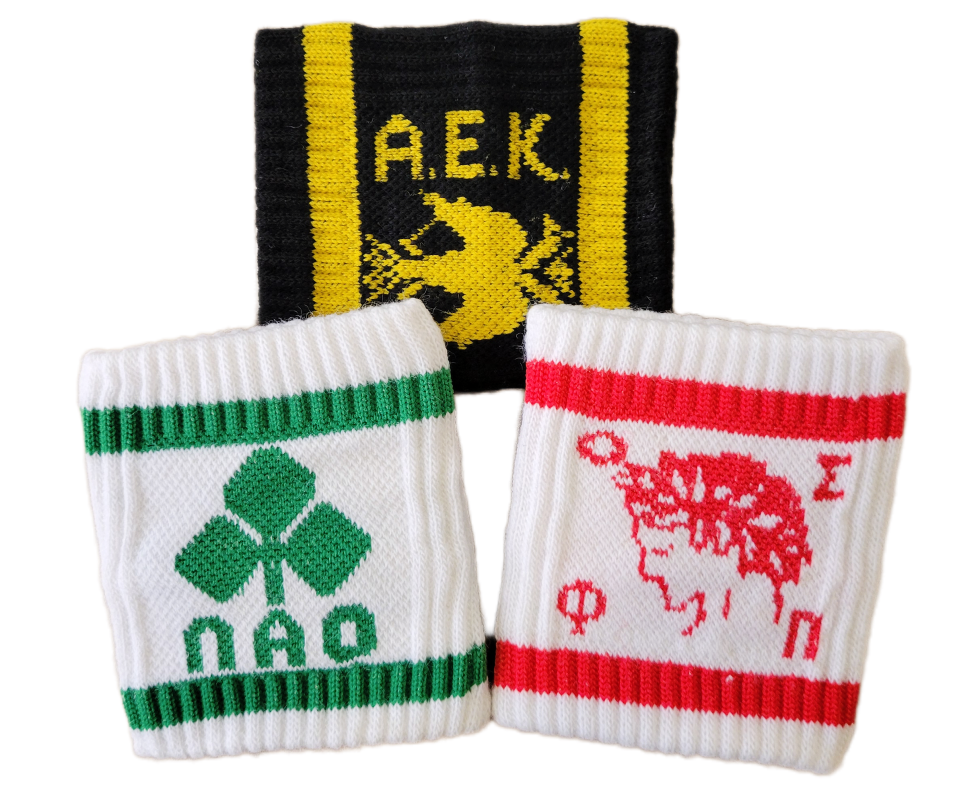 GREEK SPORTS TEAM WRIST BANDS