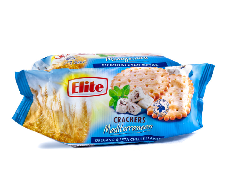 ELITE MEDITERRANEAN CRACKERS OREGANO & FETA 105g