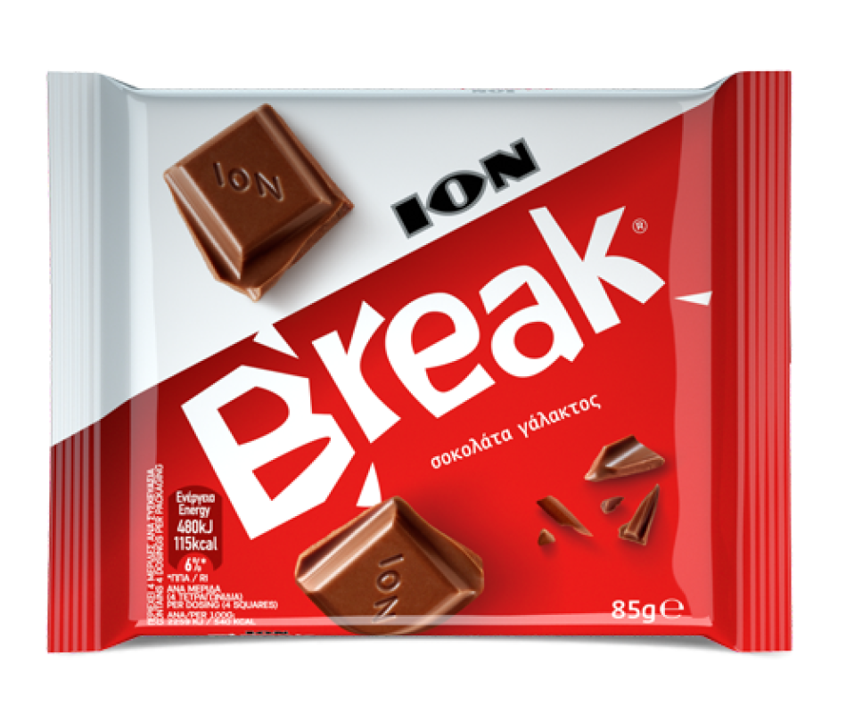 ION BREAK CHOCOLATE BARS 85g