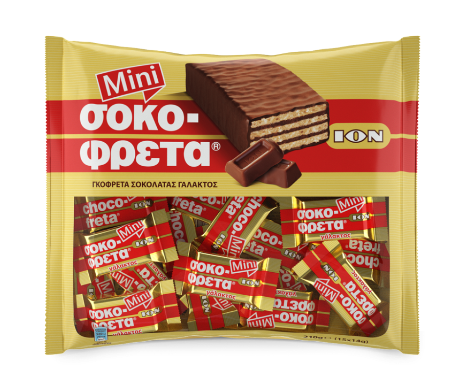 ION MINI CHOCOFRETA BARS 210g