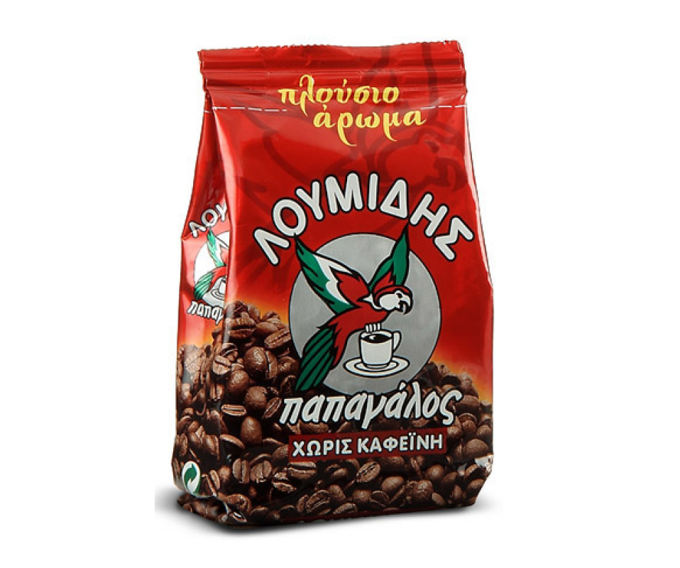 LOUMIDIS PAPAGALOS GREEK COFFEE DECAF 5oz