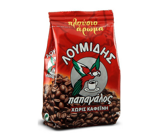 LOUMIDIS PAPAGALOS GREEK COFFEE DECAF 5oz