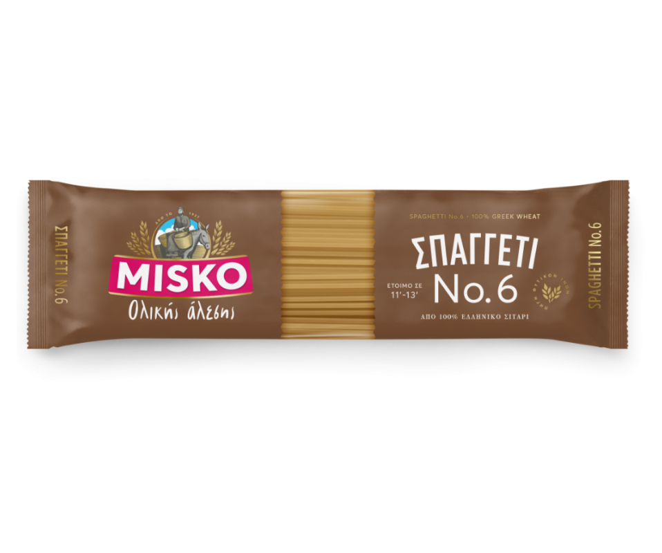 Misko Shell MISKO SPAGHETTI #6 WHOLE WHEAT 500g – GREEK CART