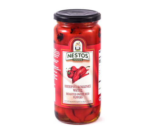 NESTOS ROASTED RED PEPPERS 450g