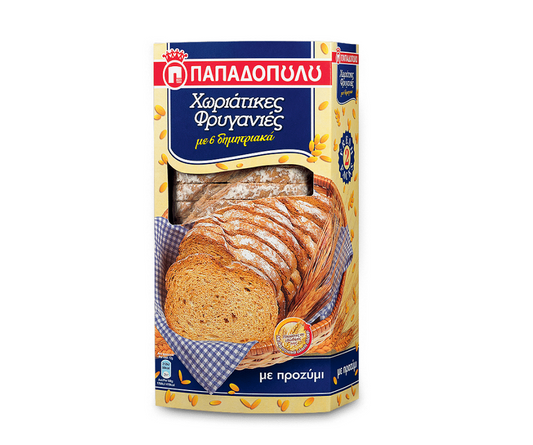 PAPADOPOULOU TRADITIONAL RUSKS WITH 6 CEREALS 240g