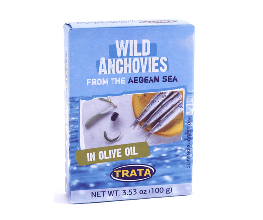 TRATA WILD ANCHOVIES IN OLIVE OIL 100g