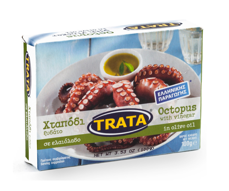 TRATA OCTOPUS WITH VINEGAR IN OLIVE OIL 100g